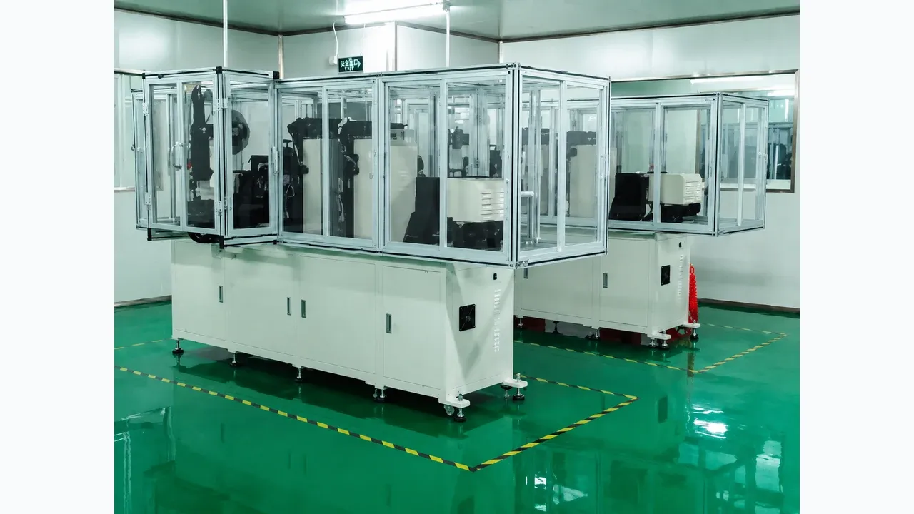 Automated battery electrode sheet-making equipment for pouch-cell electrode preparation