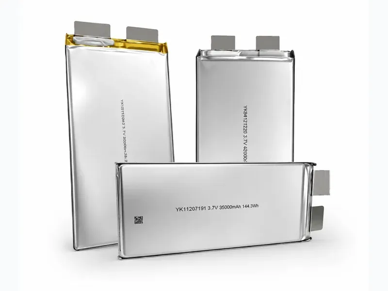 Unbranded high energy density Li-ion cell render